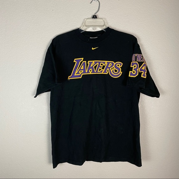 Nike Lakers Shaquille O Neal Shirt Size Large - Picture 1 of 7